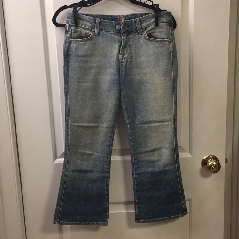 Crop “A” pocket 7 for all mankind jeans